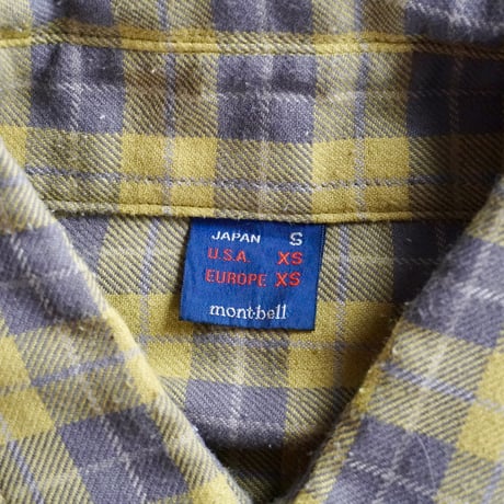 old mont-bell plaid shirt