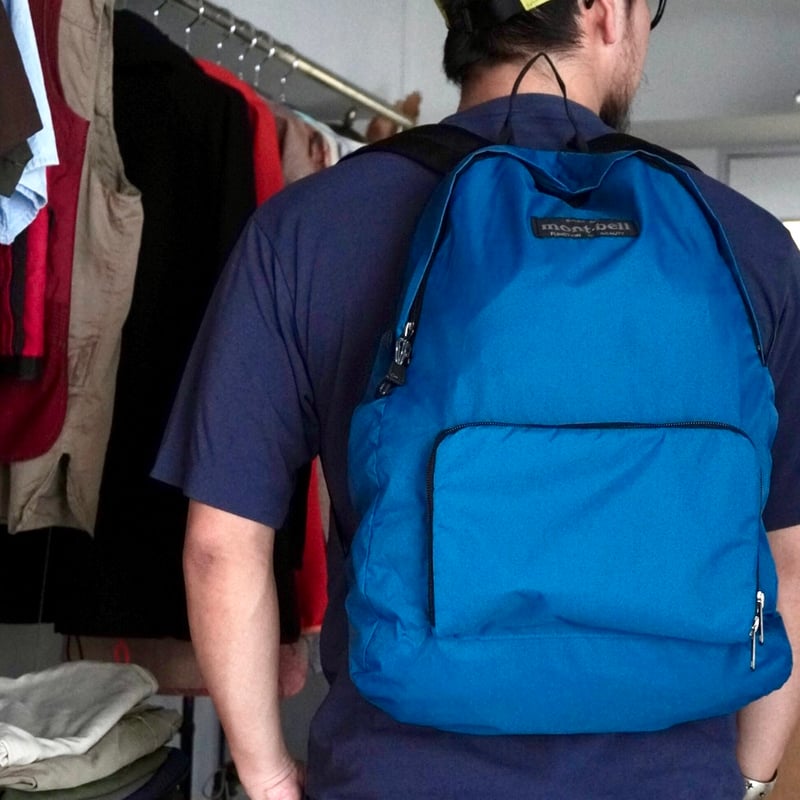 90s old mont-bell ナイロン パッカブル ポケッタブル リュック
