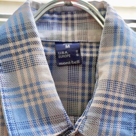 old mont-bell plaid shirt