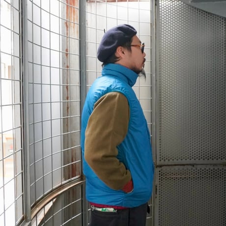 old mont-bell down vest  reversible