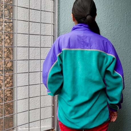 old mont-bell nylon fleece switching jacket