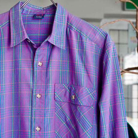 old mont-bell plaid shirt