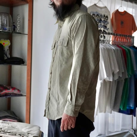 old mont-bell plaid shirt