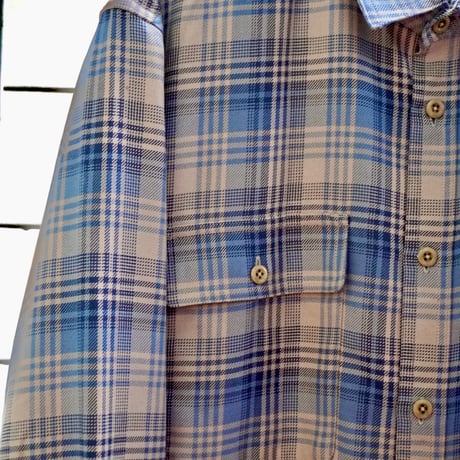 old mont-bell plaid shirt