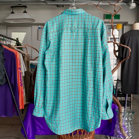 old mont-bell plaid shirt