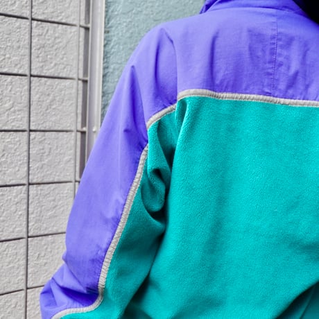 old mont-bell nylon fleece switching jacket