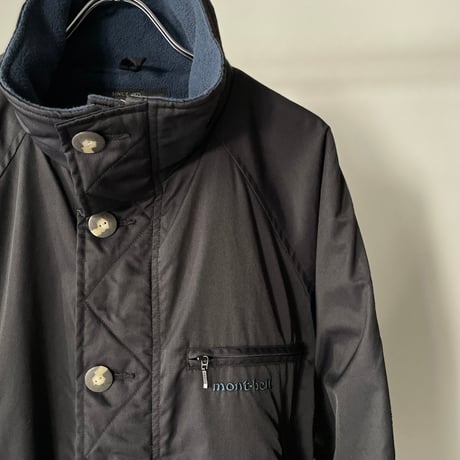 old mont-bell nylon fleece coat black
