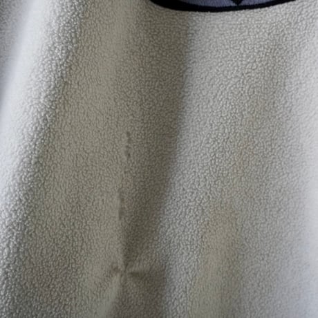 old mont-bell half zip fleece switching nylon OVAL LOGO