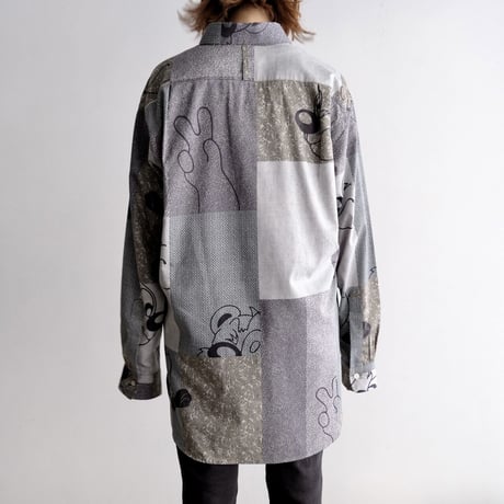 N.C.  "O.F SHIRT"  character gray