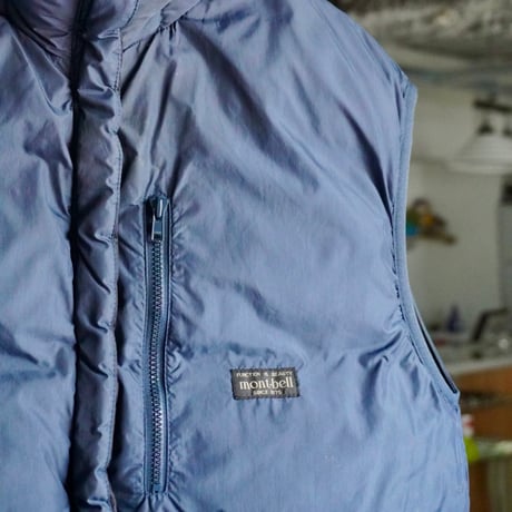 old mont-bell down vest reversible