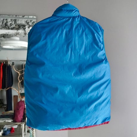 old mont-bell down vest  reversible