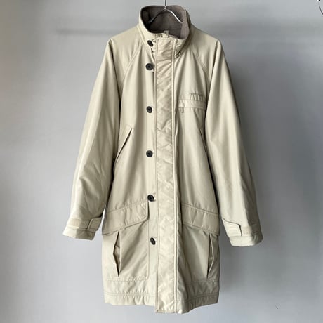old mont-bell nylon fleece coat cream