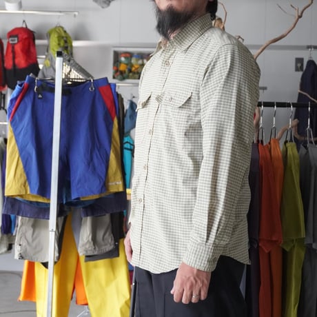 old mont-bell plaid shirt