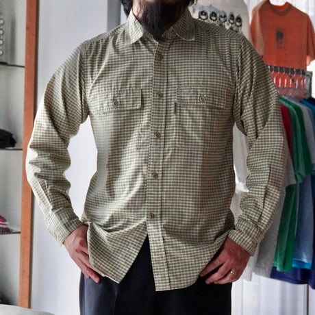 old mont-bell plaid shirt
