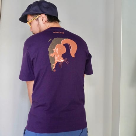 old mont-bell good print Tee