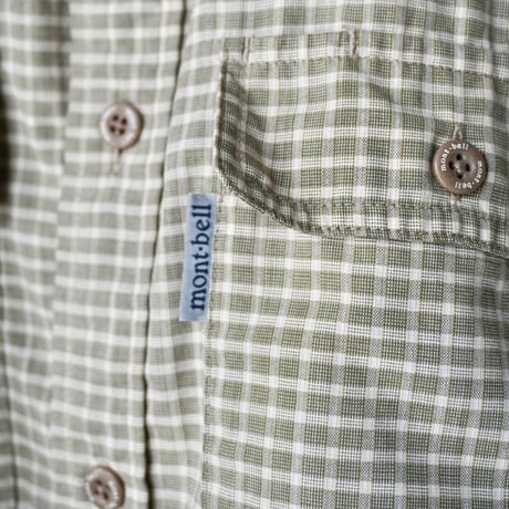 old mont-bell plaid shirt