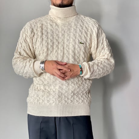 lacoste turtle knit