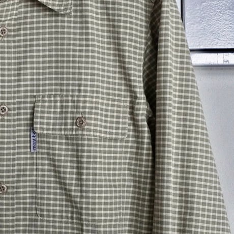 old mont-bell plaid shirt