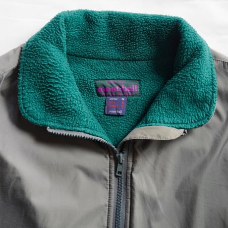 old mont-bell nylon fleece jacket
