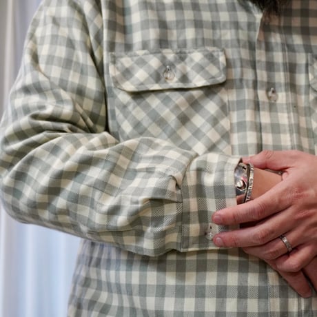 old mont-bell plaid shirt