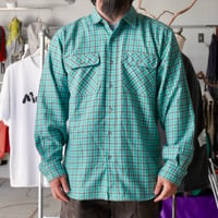 old mont-bell plaid shirt