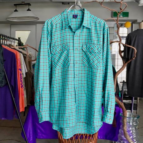 old mont-bell plaid shirt