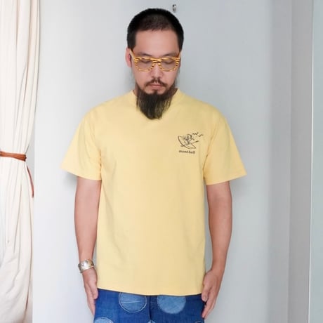 old mont-bell good print Tee