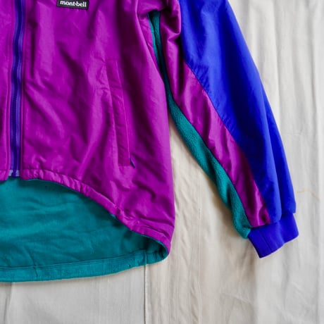 old mont-bell nylon fleece switching jacket