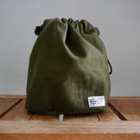 THE CORE OF THINGS × N.C reversible pouch bag stencil  3