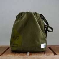 THE CORE OF THINGS × N.C reversible pouch bag stencil 1