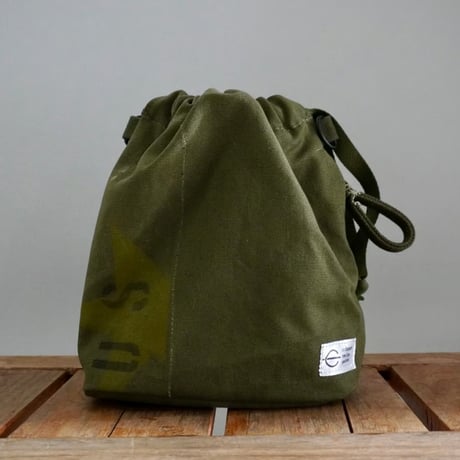 THE CORE OF THINGS × N.C reversible pouch bag stencil 1