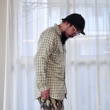 old mont-bell plaid shirt