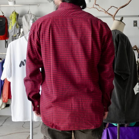 old mont-bell plaid shirt