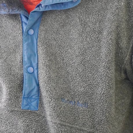 old mont-bell fleece half zip P/O