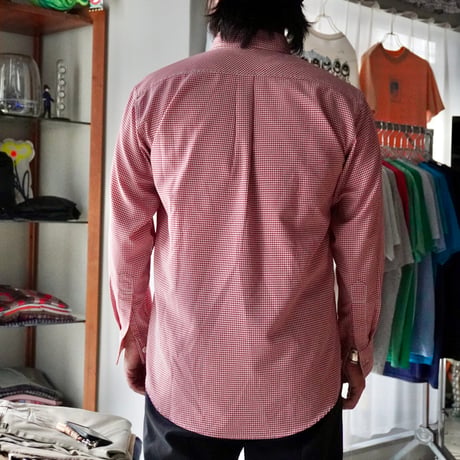 old mont-bell plaid shirt