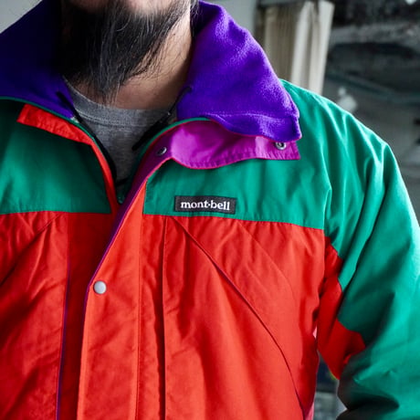 old mont-bell awesome color nylon jacket