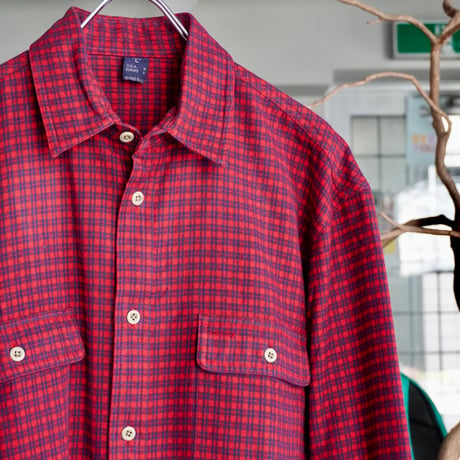 old mont-bell plaid shirt