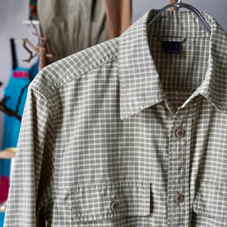 old mont-bell plaid shirt