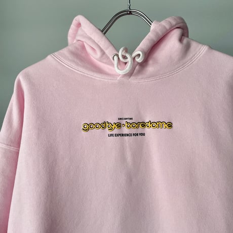 N.C.  "Goodbye Boredom"  HOODIE pink