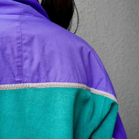 old mont-bell nylon fleece switching jacket