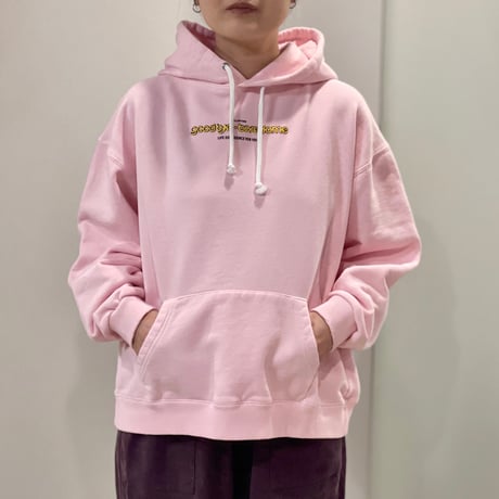 N.C.  "Goodbye Boredom"  HOODIE pink