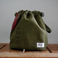 THE CORE OF THINGS × N.C reversible pouch bag stencil  2