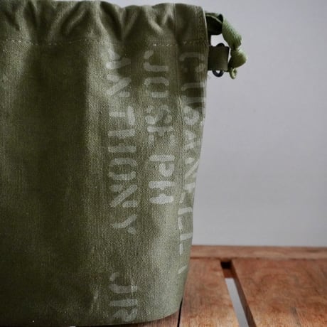 THE CORE OF THINGS × N.C reversible pouch bag stencil  3
