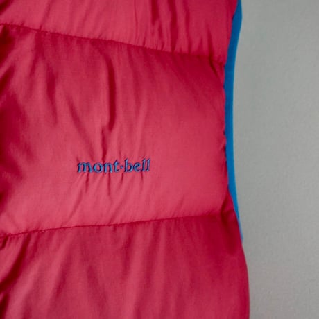 old mont-bell down vest  reversible