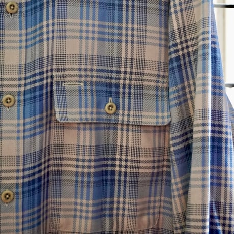 old mont-bell plaid shirt
