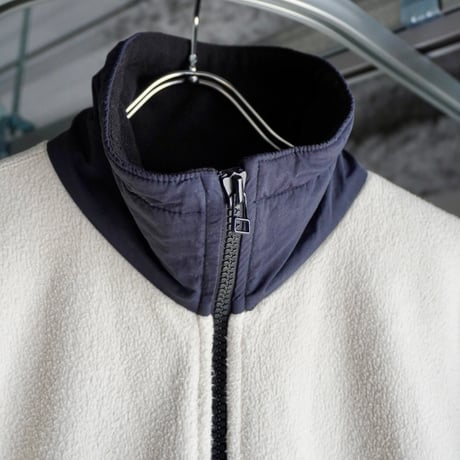 old mont-bell fleece switching nylon jacket OVAL LOGO