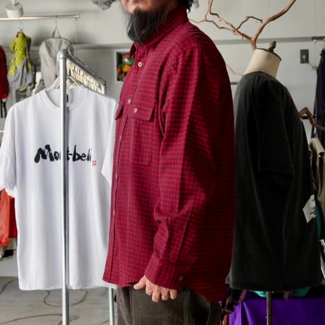 old mont-bell plaid shirt
