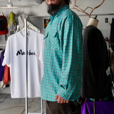 old mont-bell plaid shirt