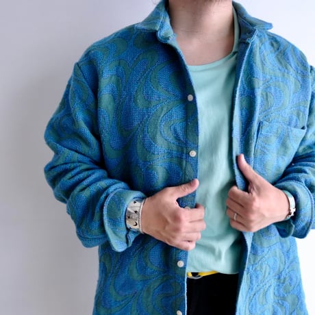 N.C.  "O.F SHIRT"  vintage U.S fabric