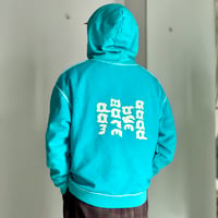 N.C.  "Goodbye Boredom"  HOODIE blue